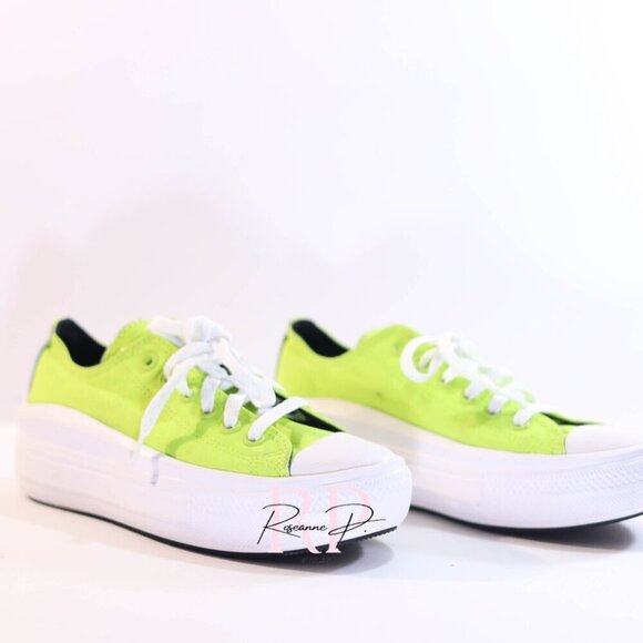 Converse Chuck Taylor All Star Move Low Lime Twist SZ 7 NWOT - Picture 2 of 7